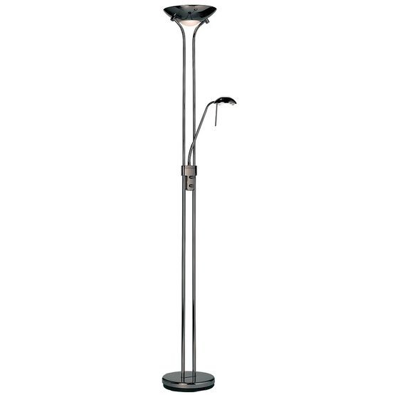 ENDON ROME-BC Rome Black Chrome Mother &amp; Child Floor Lamp
