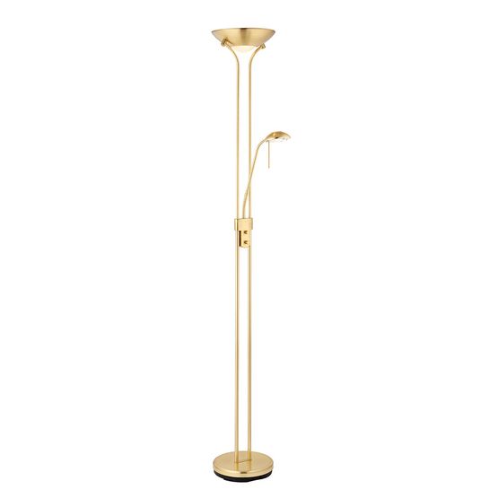 ENDON ROME-SB Rome Satin Brass Mother &amp; Child Task Floor