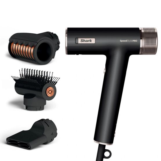 SHARK HD731UK SpeedStyle Pro 3-in-1 High-Velocity Hair Dryer System - Black
