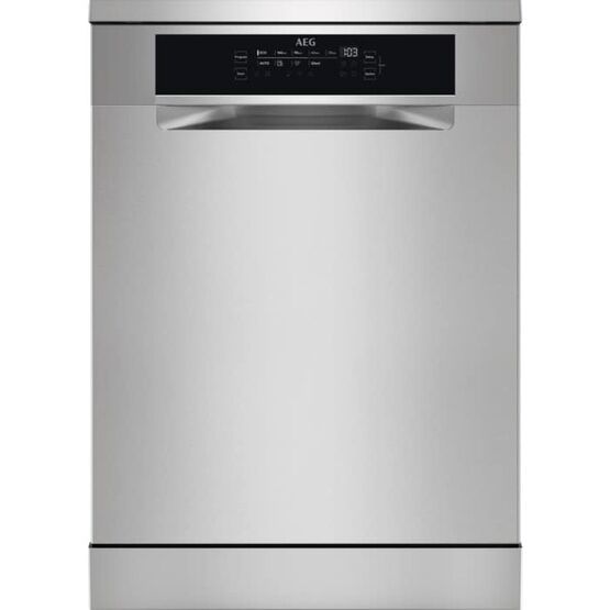 AEG FFB76727PM 7000 GlassCare Freestanding Dishwasher - Stainless Steel