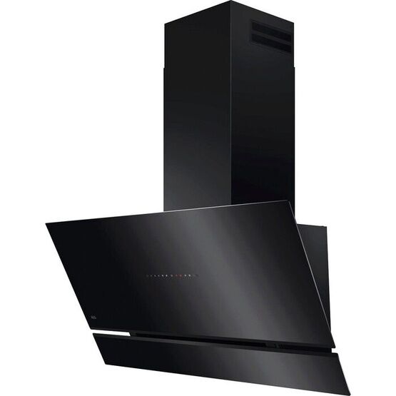 AEG NDV8791CB 8000 AuroraTech 90cm Angled Cooker Hood - Black