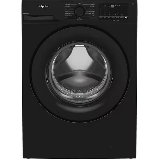 HOTPOINT H101BANTISTAINUK Freestanding 10kg 1400 Spin Washer - Black