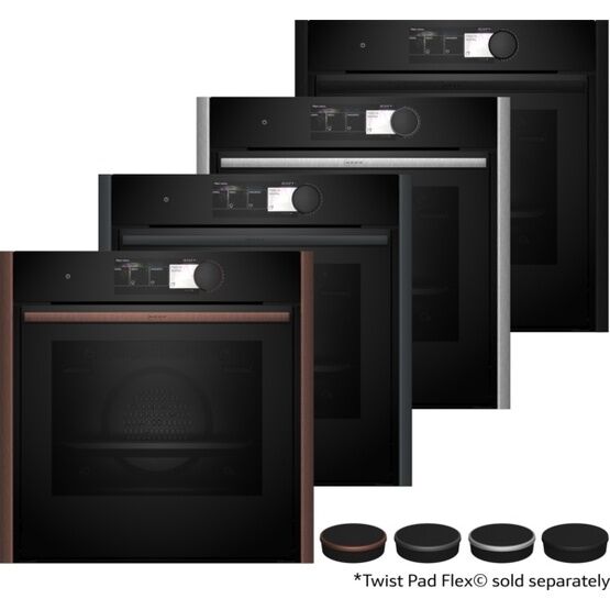 NEFF B69FY5CX0 N90 Built-In 60cm Electric Single Oven + Steam