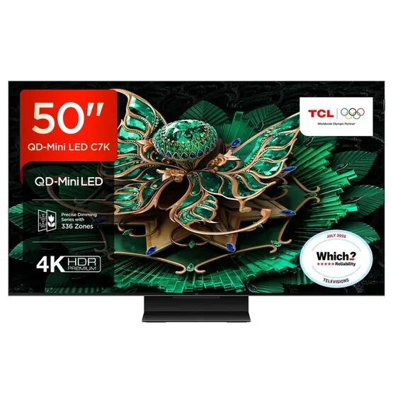 TCL 50C7K-UK 50" 4K QD-MINI LED UHD TV