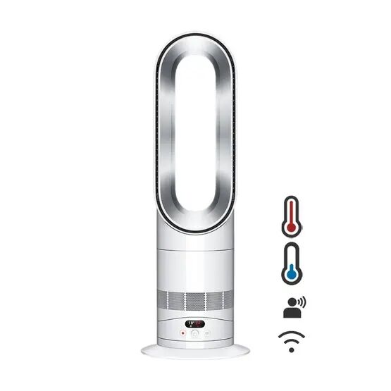 Dyson 330HF1 Hot+Cool Remote Link Pre-heat heater and Cooling Fan - White/Nickel