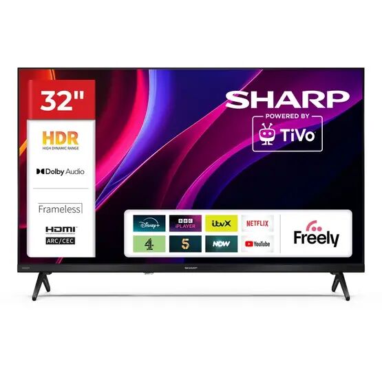SHARP 1T-C32HE2245KB HDR TV - Black