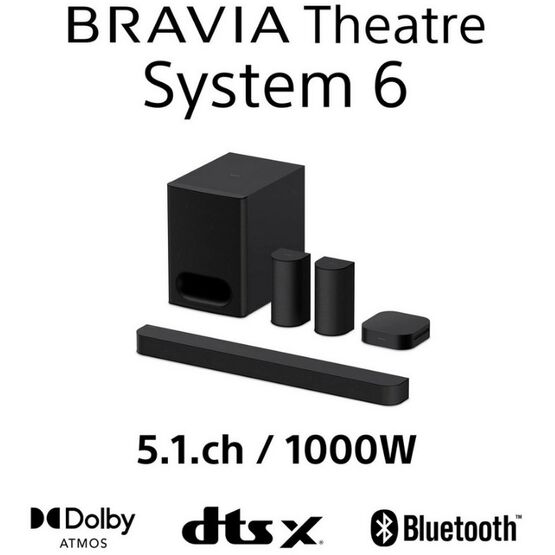 SONY HTS60.CEK 5.1Ch Bravia Dolby Atmos Home Theatre System 6 Black