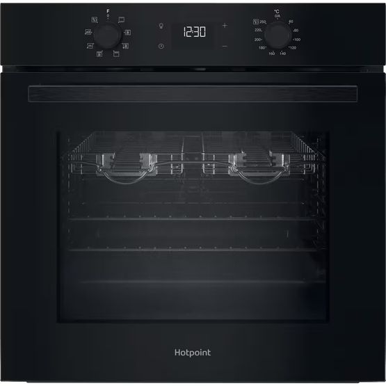 HOTPOINT HO455HZBUK Class 2 Built-In Single Fan Oven - Black