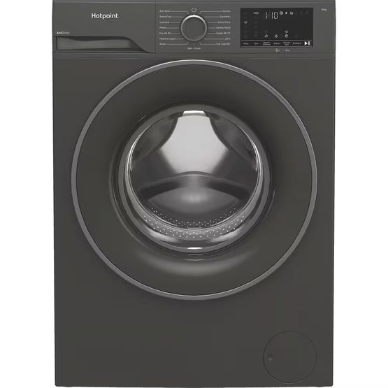 HOTPOINT H101GANTISTAINUK Freestanding 10kg 1400 Spin Washing Machine - Graphite