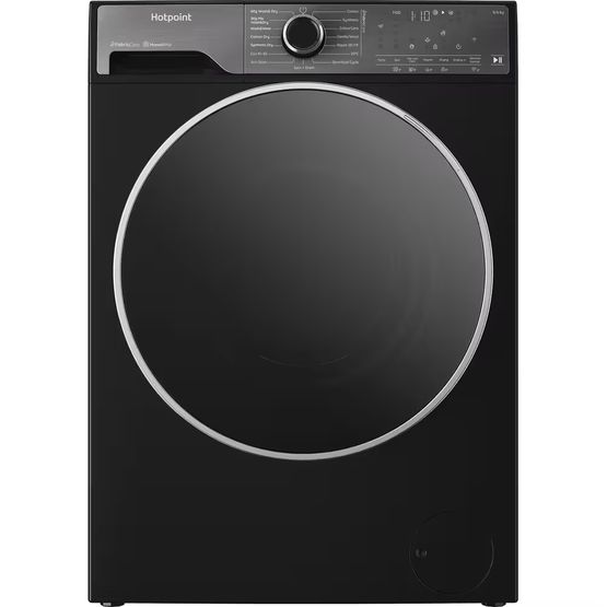 HOTPOINT HPD9693BCAREUK Freestanding 9kg+6kg Washer Dryer - Black