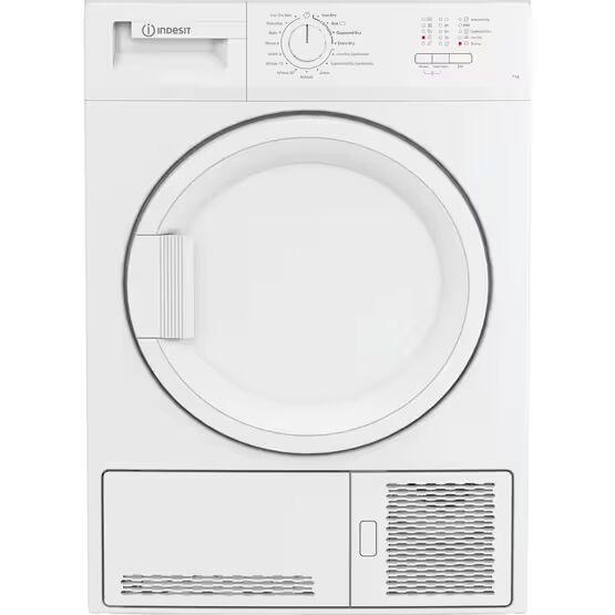 INDESIT CYDC72WWGLUK 7kg Condenser Sensor Tumble Dryer - White