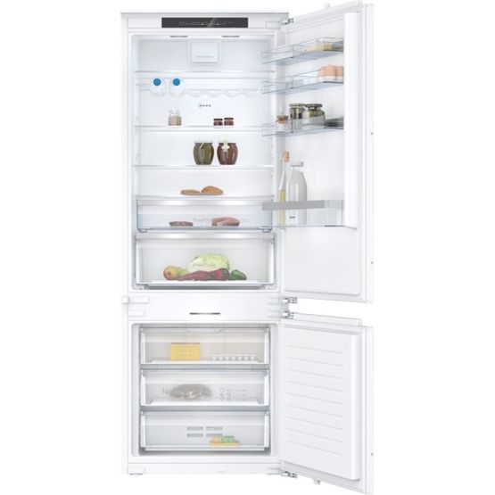 NEFF KB7966DD1G N70 Built-In 70.8cm Fridge Freezer - Flat Hinge