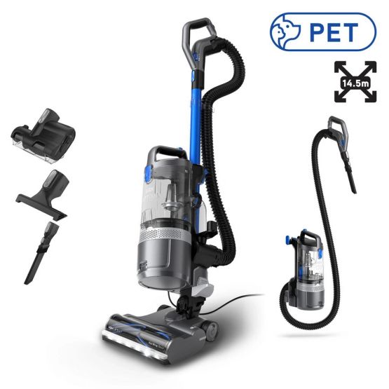 VAX CDUP-LOXR LiftOut Reach Pet Upright Vacuum Cleaner Graphite Blue