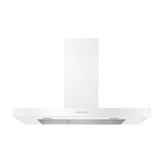 RANGEMASTER UHDF110WH/ 110cm Flat Hood White/Chrome