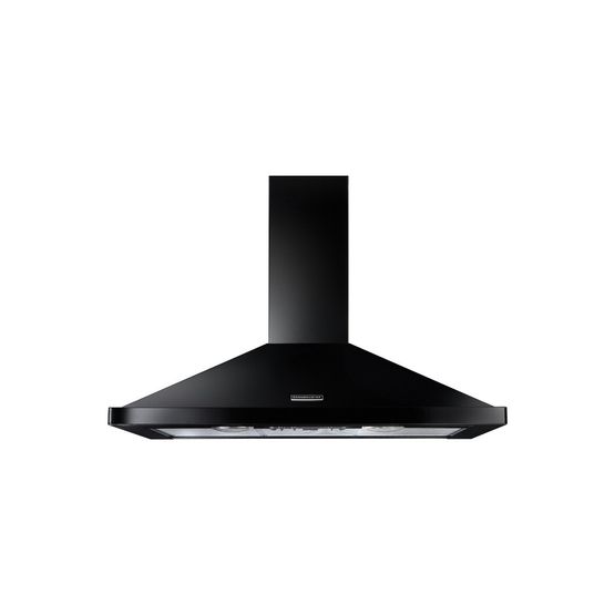 RANGEMASTER RHDC110BL/C 110cm Chimney Hood Black/Chrome