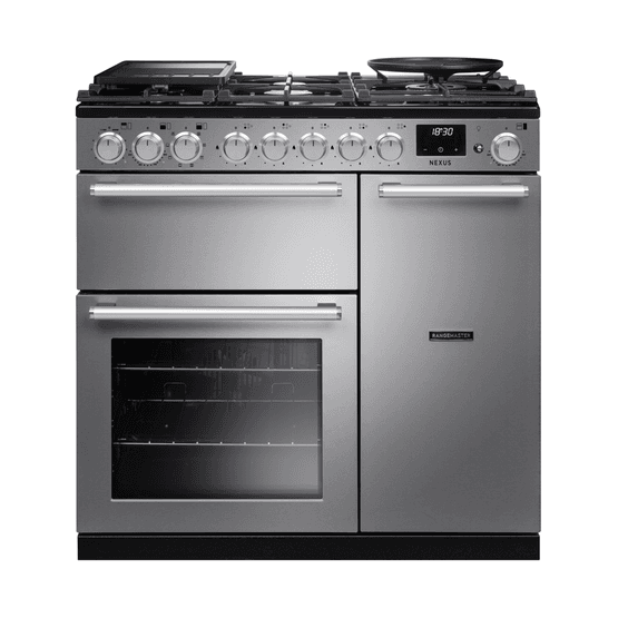 RANGEMASTER NEX90DFSTST/CM1 New Nexus 90cm Stainless Steel Dual Fuel