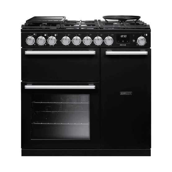 RANGEMASTER NEX90DFPCBL/CM1 New Nexus 90 Charcoal Black Dual Fuel