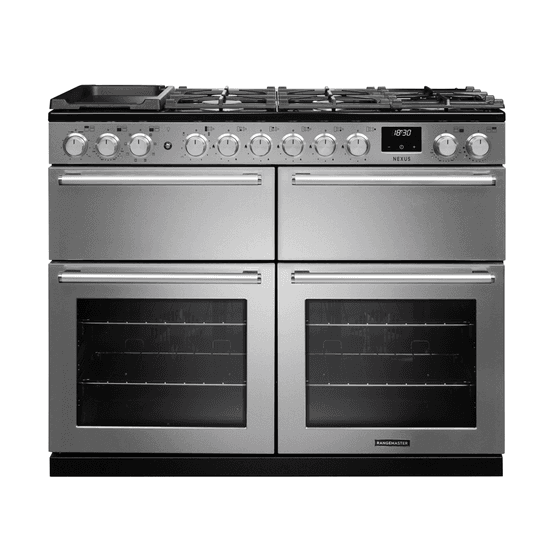 RANGEMASTER NEXB110DFSTST/CM1 New Nexus BC 110cm Stainless Steel Dual Fuel