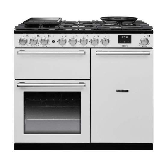 RANGEMASTER NEX100DFPWHT/CM1 New Nexus 100 White Dual Fuel