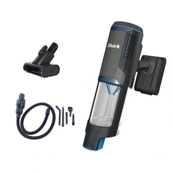 SHARK BH102UK PowerBoost Pet Handheld Vacuum - 40 Minutes Run Time - Charcoal with Blue