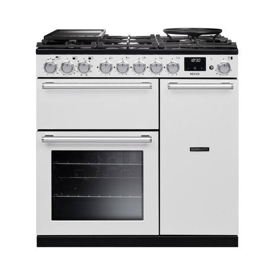 RANGEMASTER NEX90DFPWHT/CM1 New Nexus 90 White Dual Fuel