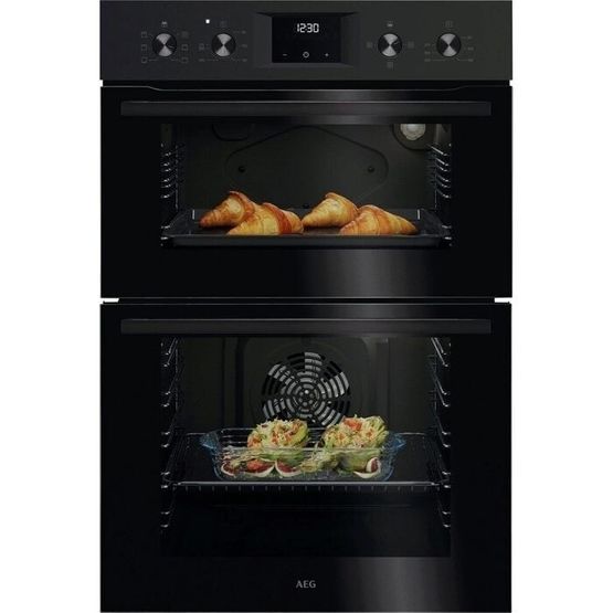 AEG OU5NP20B 600 Series Built-In Electric Double Oven - Black