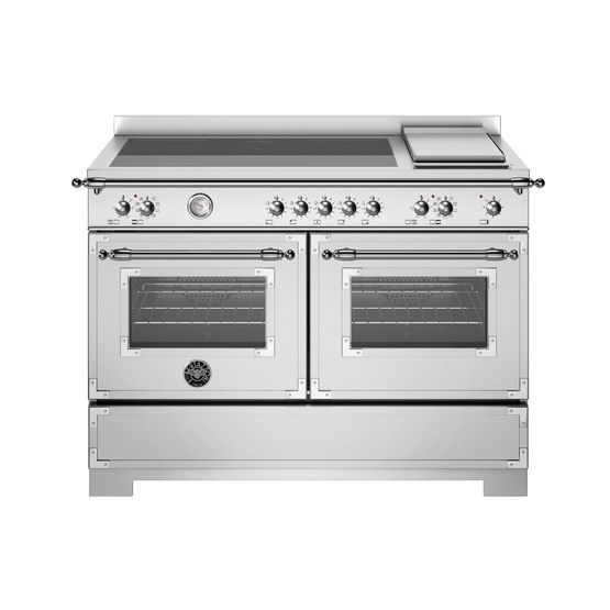 Heritage 120cm Range Cooker Twin Oven with Griddle Induction Stainless Steel HER125I2EXT2