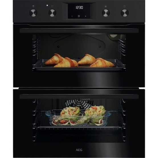 AEG OU5NU20B 600 Series Built-Under Electric Double Oven - Black