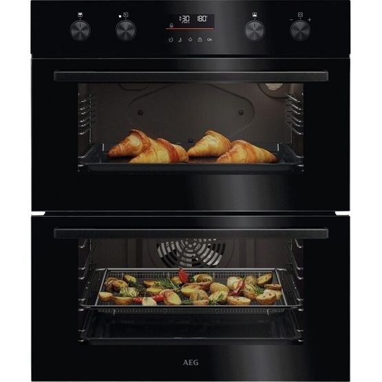 AEG OU5CU40K 600 Series Built-Under Electric Double Oven - Black