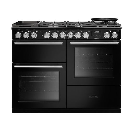 RANGEMASTER NEXO110DFPCBL/CM1 New Nexus OC 110cm Charcoal Black Dual Fuel
