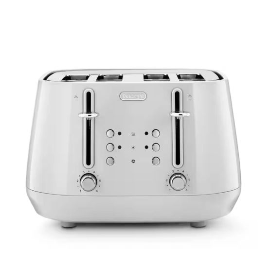 DELONGHI CTY4003.W 4 Slice Eclettica Toaster - Whimsical White