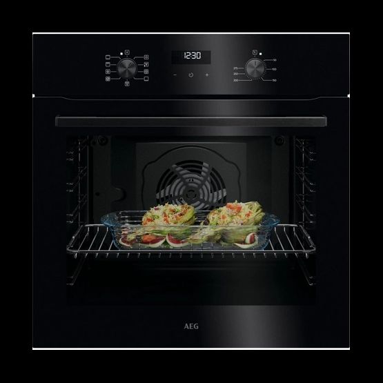 AEG OU5AB20XK 59.6cm Built In Electric Single Oven - Black