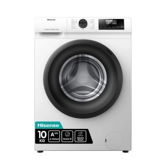 HISENSE WF1Q1041BW 10kg 1400 Spin Steam Washing Machine - White