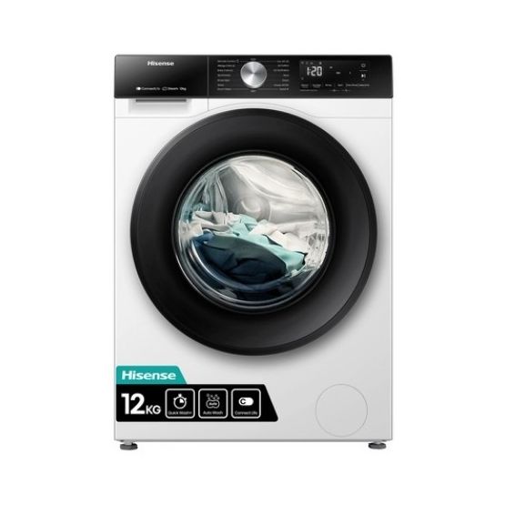 HISENSE WF3S1243BW3 12kg 1400 Spin Steam Washing Machine - White