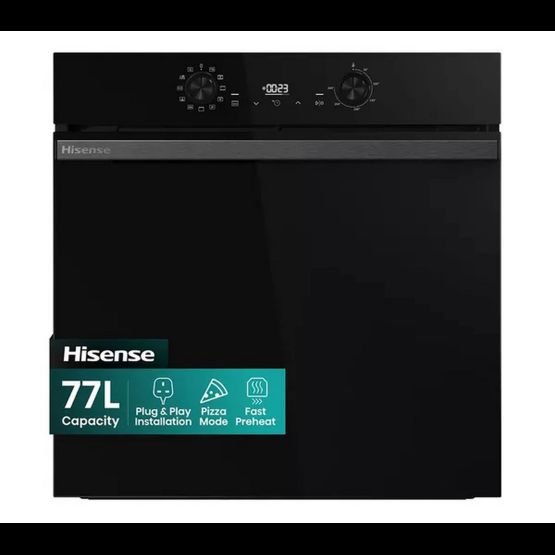 HISENSE BI622ABPGUK Built-In Electric Single Steam Oven - Jet Black