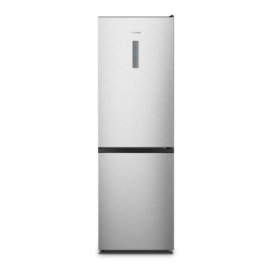 HISENSE RB395N4BCE 60/40 Total No Frost Fridge Freezer - Stainless Steel