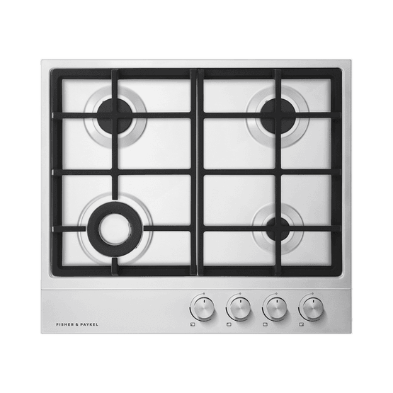 FISHER &amp; PAYKEL CG604DLPX1 60cm 4 Burner LPG Gas Hob - Stainless Steel