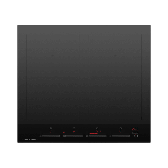 FISHER &amp; PAYKEL CI604DTB4 60cm Induction 4 Zone Hob - Black Glass