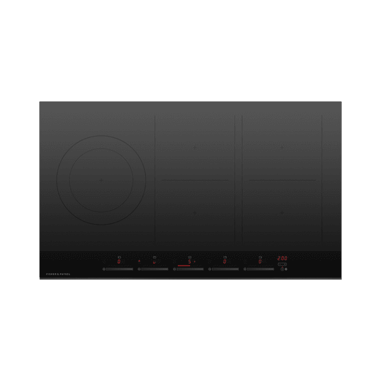 FISHER &amp; PAYKEL CI905DTB4 90cm Induction 5 Zone Hob - Black Glass