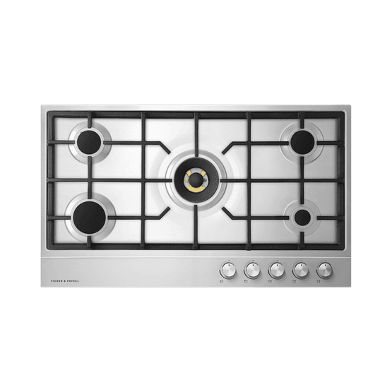 FISHER &amp; PAYKEL CG905DNGX1 90cm 5 Burner Gas Hob - Stainless Steel