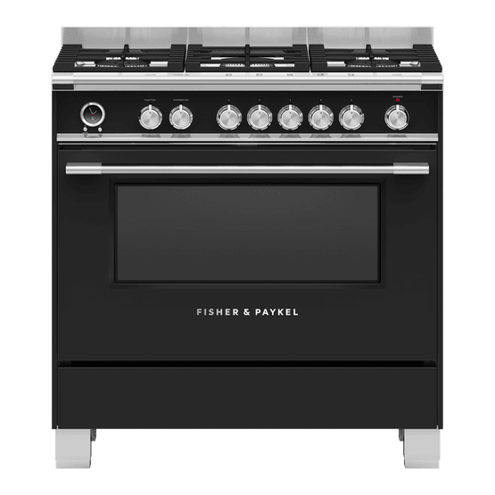 FISHER &amp; PAYKEL OR90SCG6B1 90cm Dual Fuel Range Cooker - Black