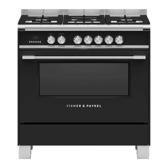 FISHER &amp; PAYKEL OR90SCG4B1 90cm Dual Fuel Range Cooker - Black