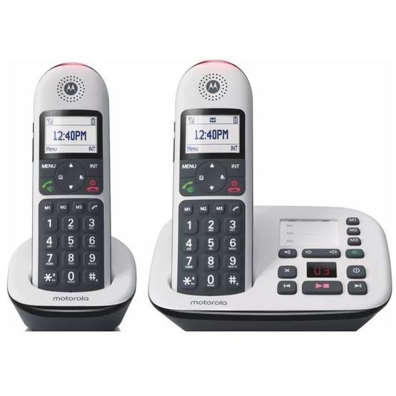 Motorola 107CD5012UK Big Button Twin Cordless Phone TAM White
