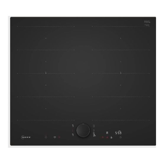 NEFF T66NUX4A0 N90 60cm Standalone Flex Induction Hob Matte Black