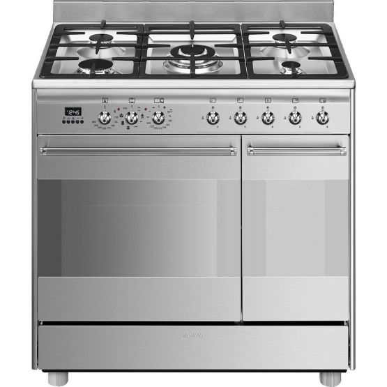 SMEG SCB92MX8 85.3cm Electric Rangecooker with Double Oven