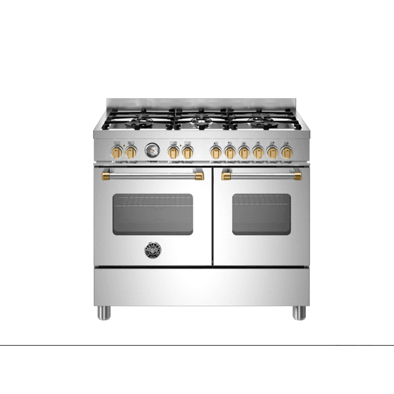 Master 100cm Range Cooker Twin Oven Dual Fuel Stainless Steel/Gold MAS106L2EXGC