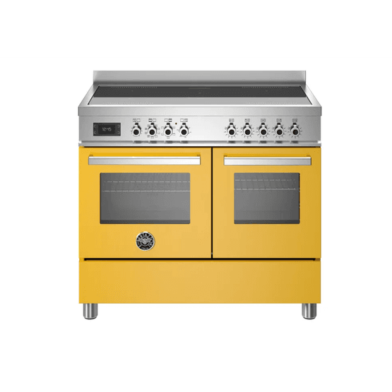 Professional 100cm Range Cooker Twin Oven Electric Induction Yellow PRO105I2EGIT