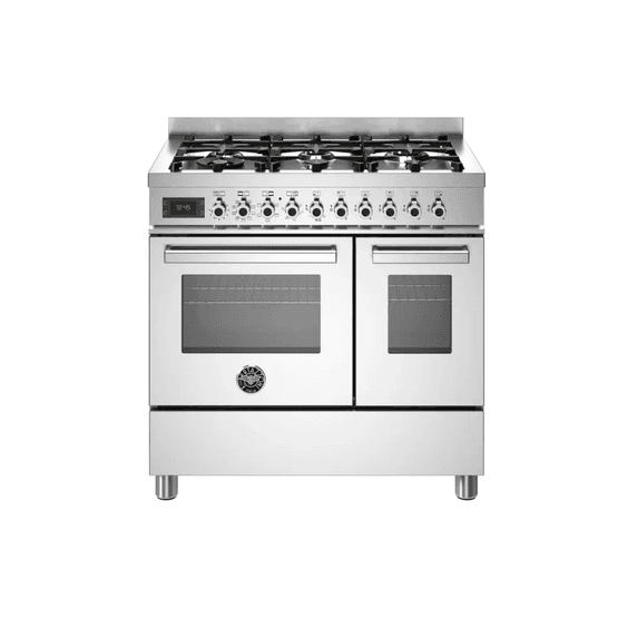 Professional 90cm Range Cooker Twin Dual Fuel Stainless Steel PRO96L2EXT
