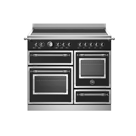Bertazzoni Heritage 100cm Range Cooker XG Oven Induction Black HER105I3ENET