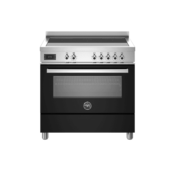 Bertazzoni Professional 90cm Range Cooker Single Oven EI Black PRO95I1ENET